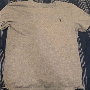 Large Polo T-Shirt. Grey with Black embroider.